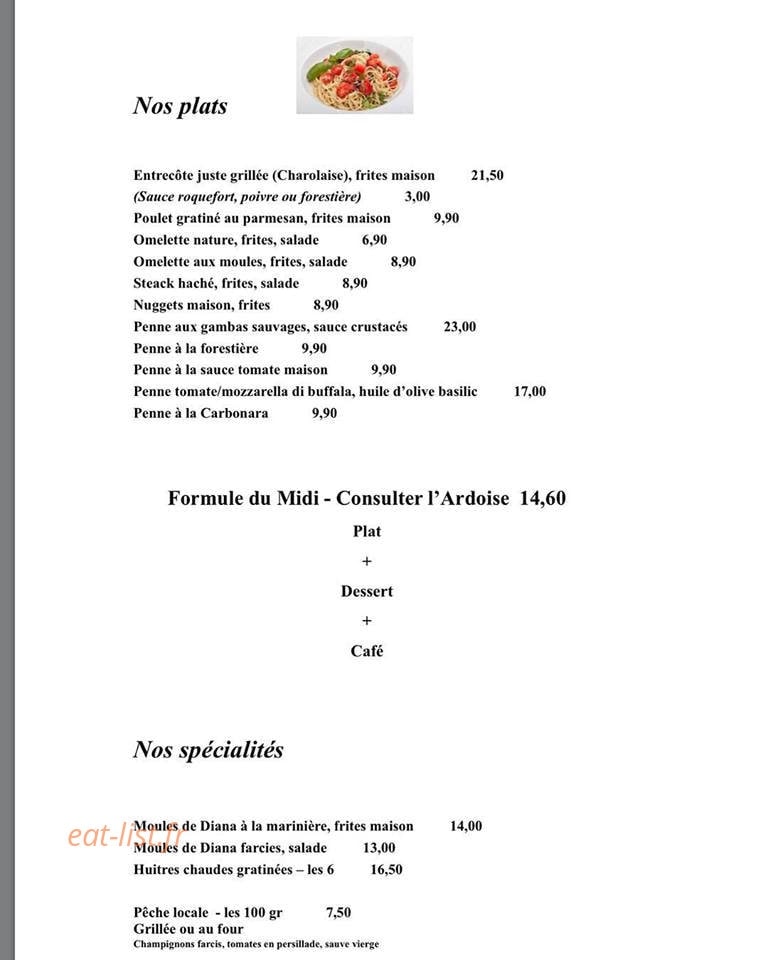 Brasserie De La Place — carte page 2