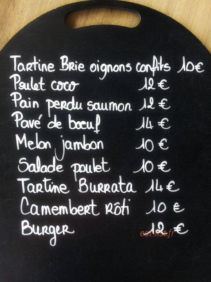 Coffee factory — carte page 1
