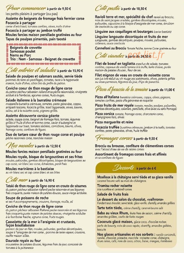 Côté Marine — carte page 1