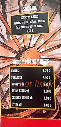Country Burger — carte page 4