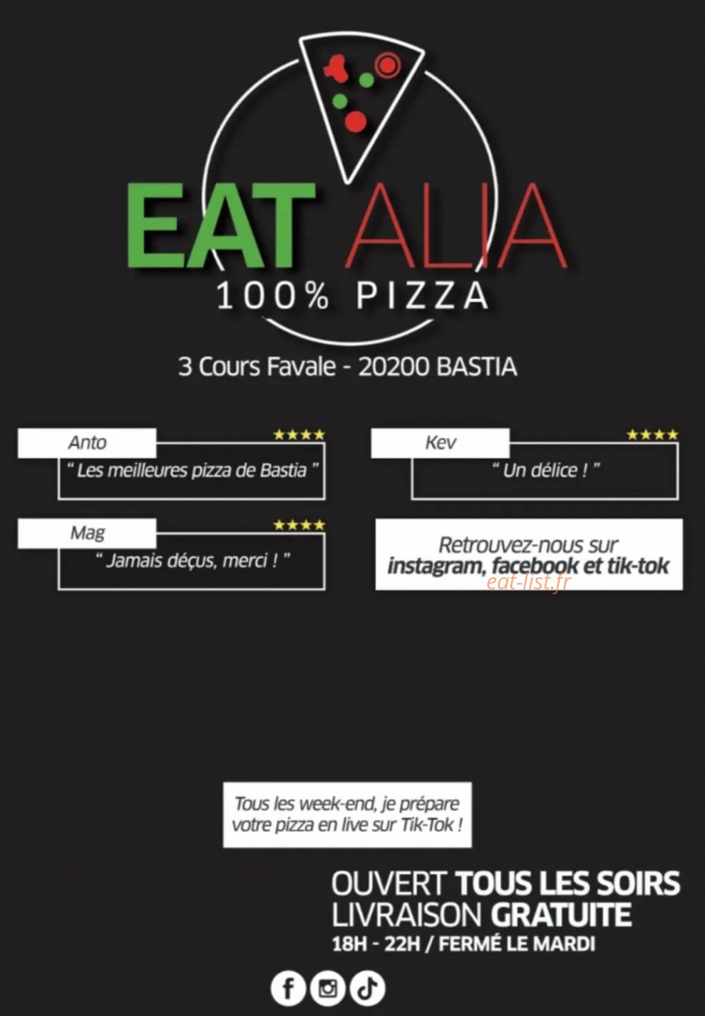 Eat'alia — carte page 1