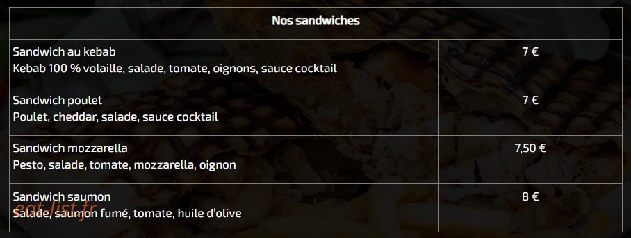 Home burger&tacos — carte page 2