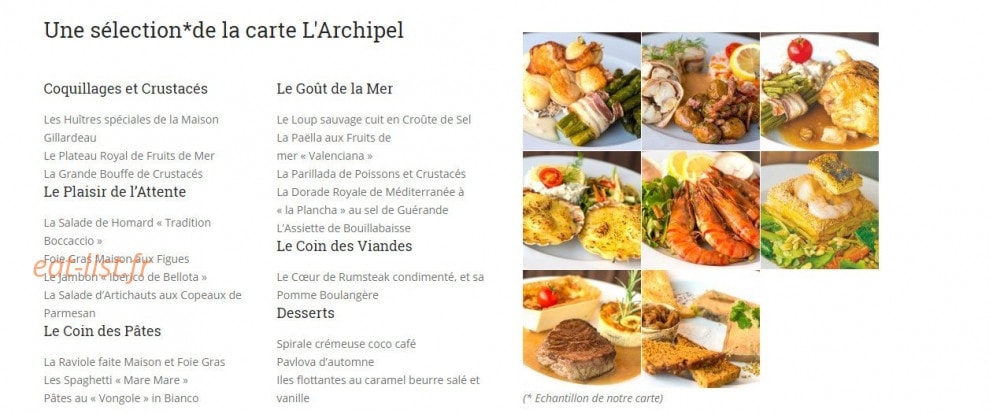 L'Archipel — carte page 1