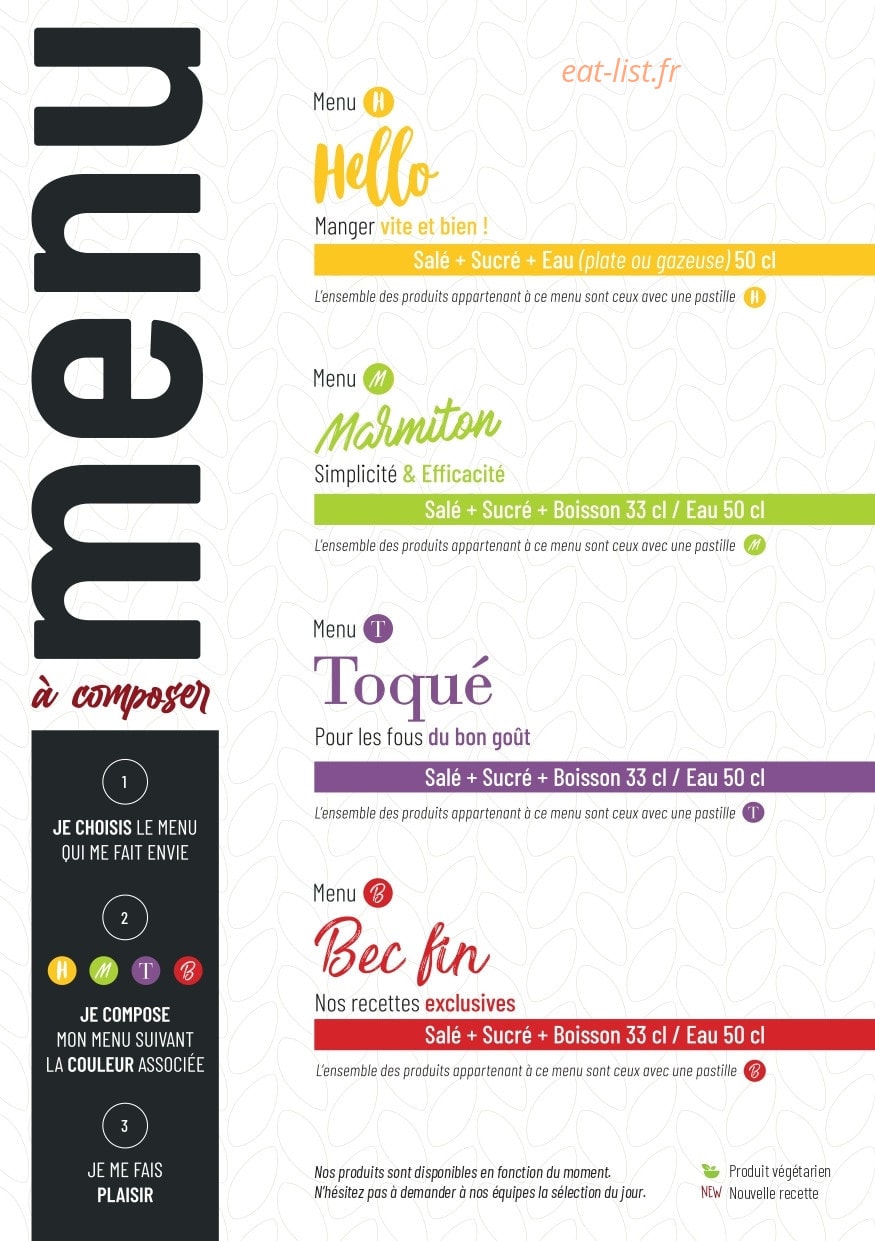 L'Atelier Papilles — carte page 2