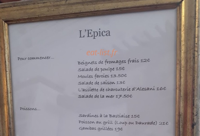 L'Epica — carte page 1