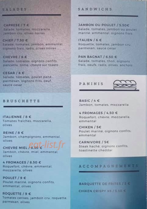La Cantine — carte page 2