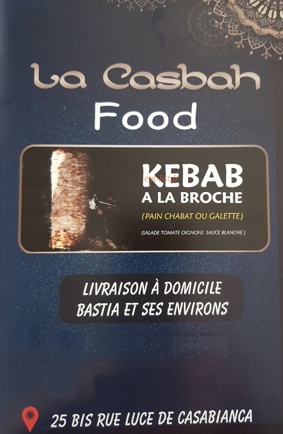 La casbah — carte page 1