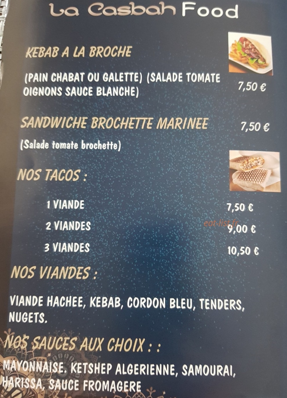 La casbah — carte page 2