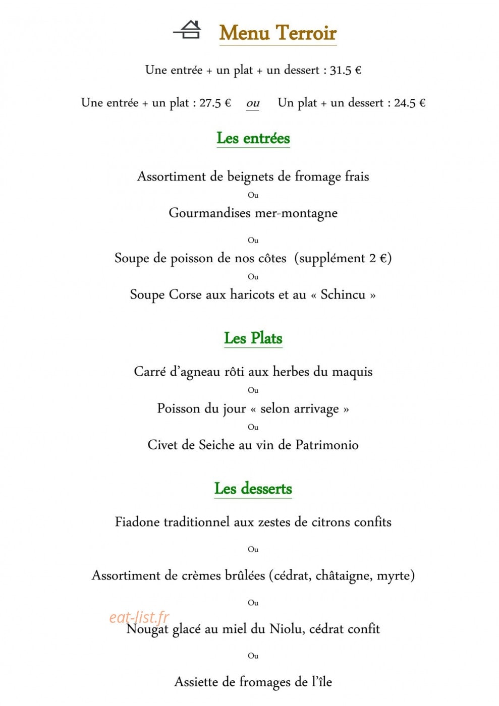 La corniche — carte page 5