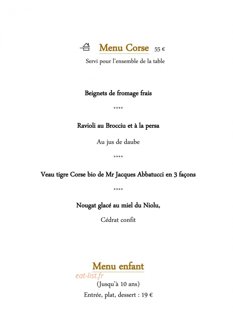 La corniche — carte page 6