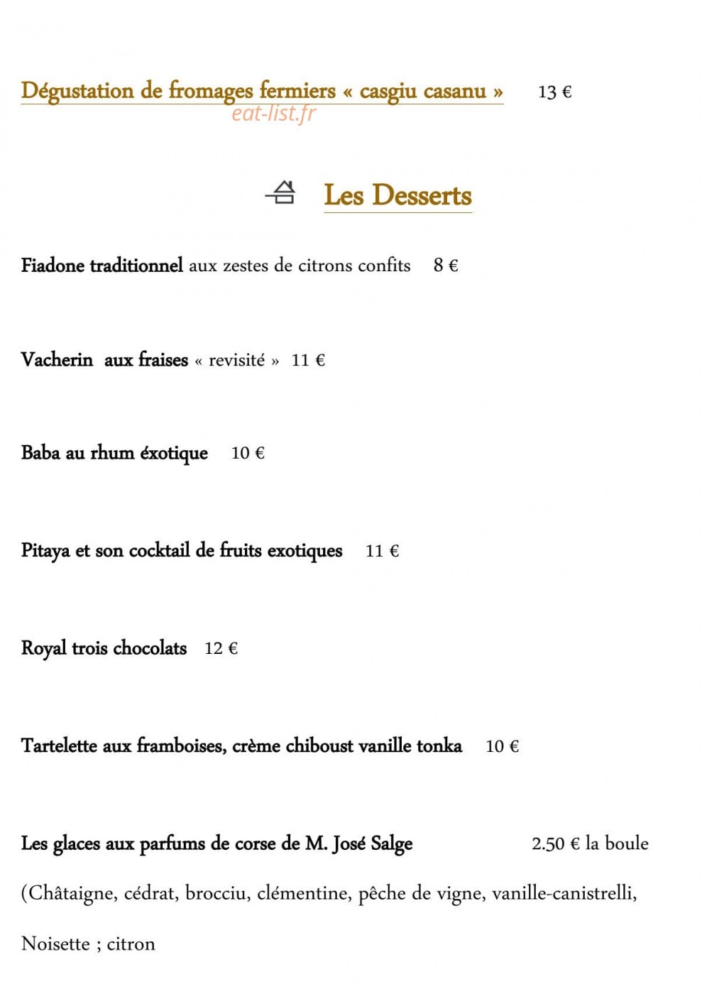 La corniche — carte page 4