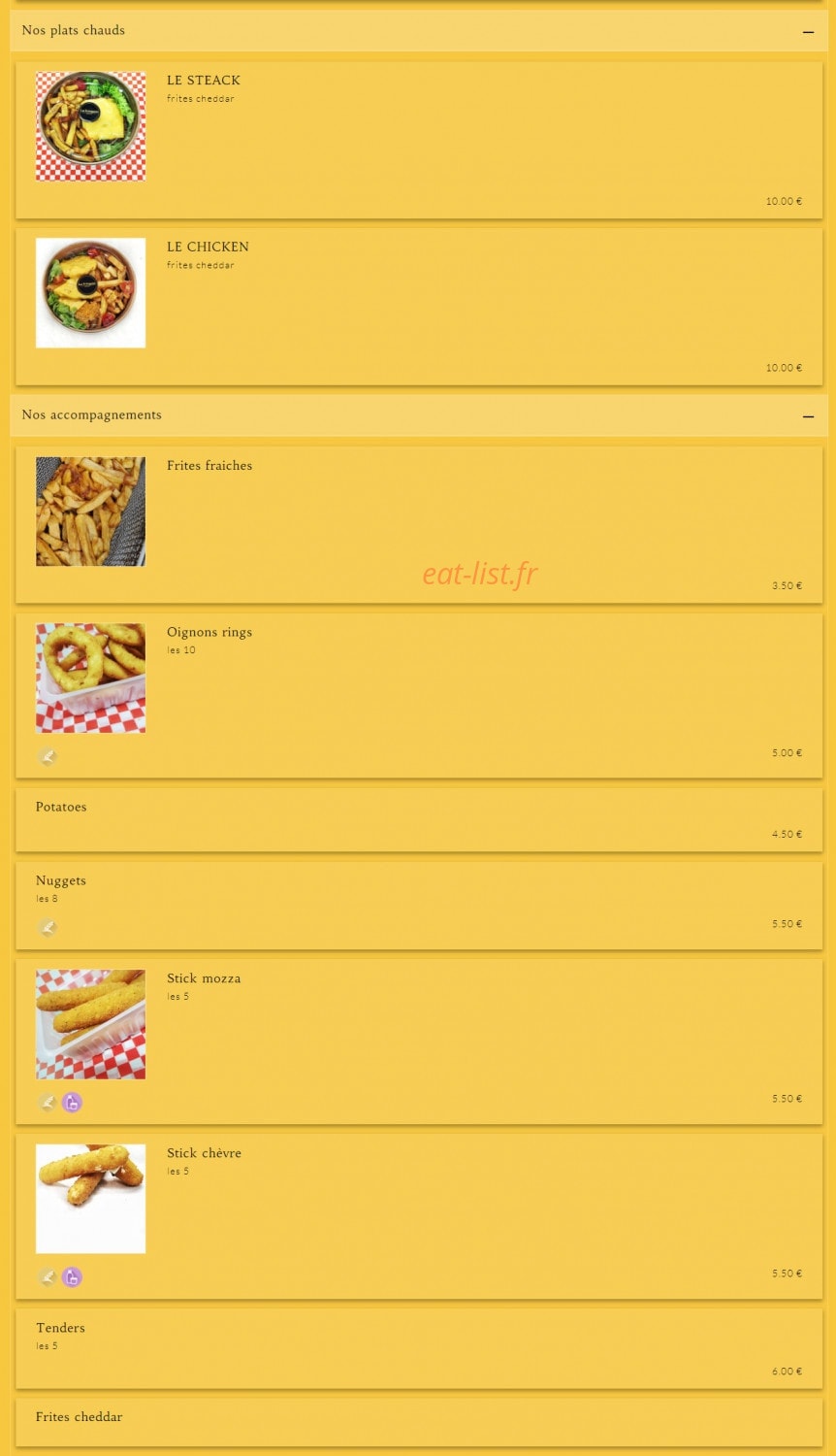 La fringale bastia — carte page 4