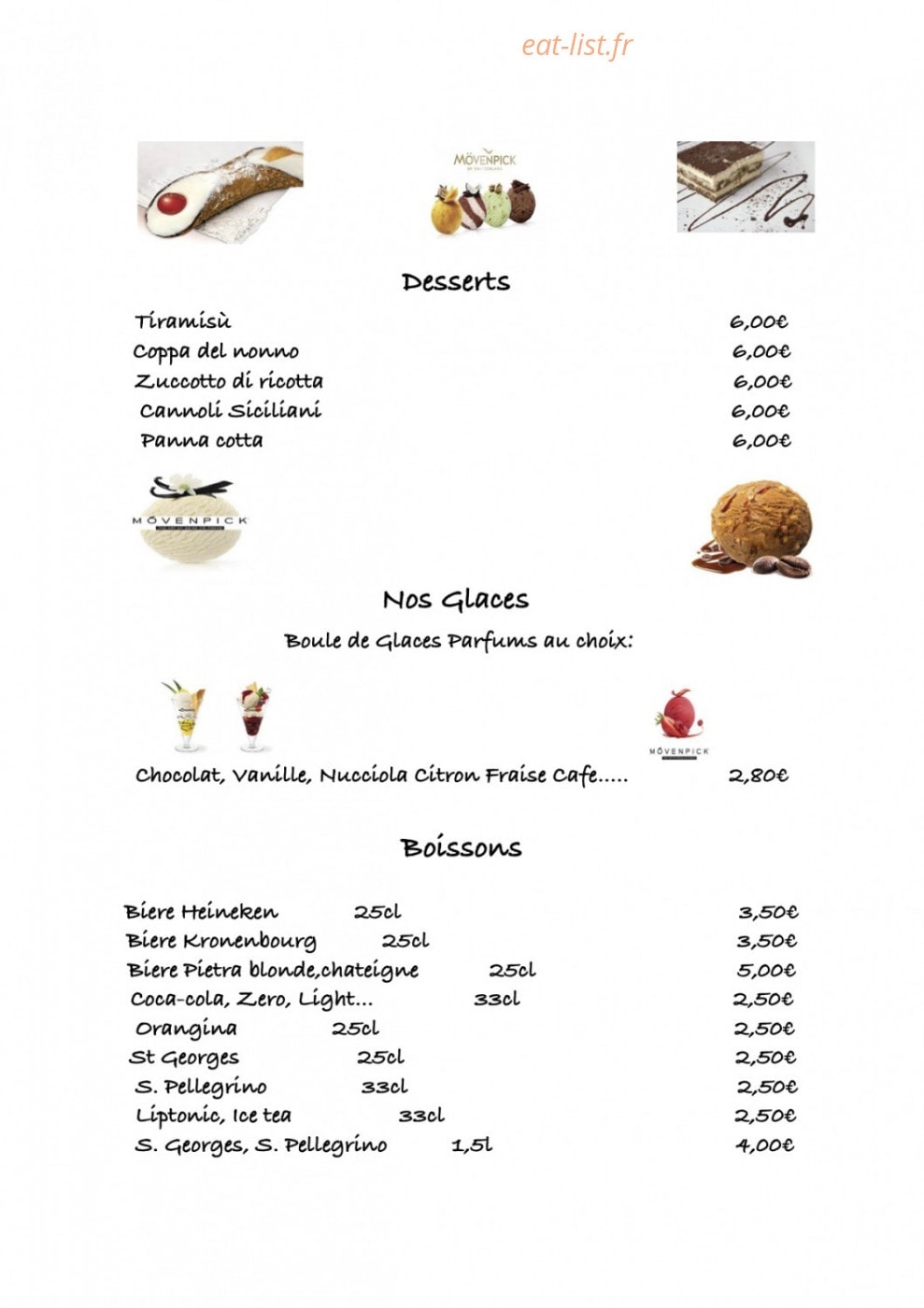 La Siciliana — carte page 5