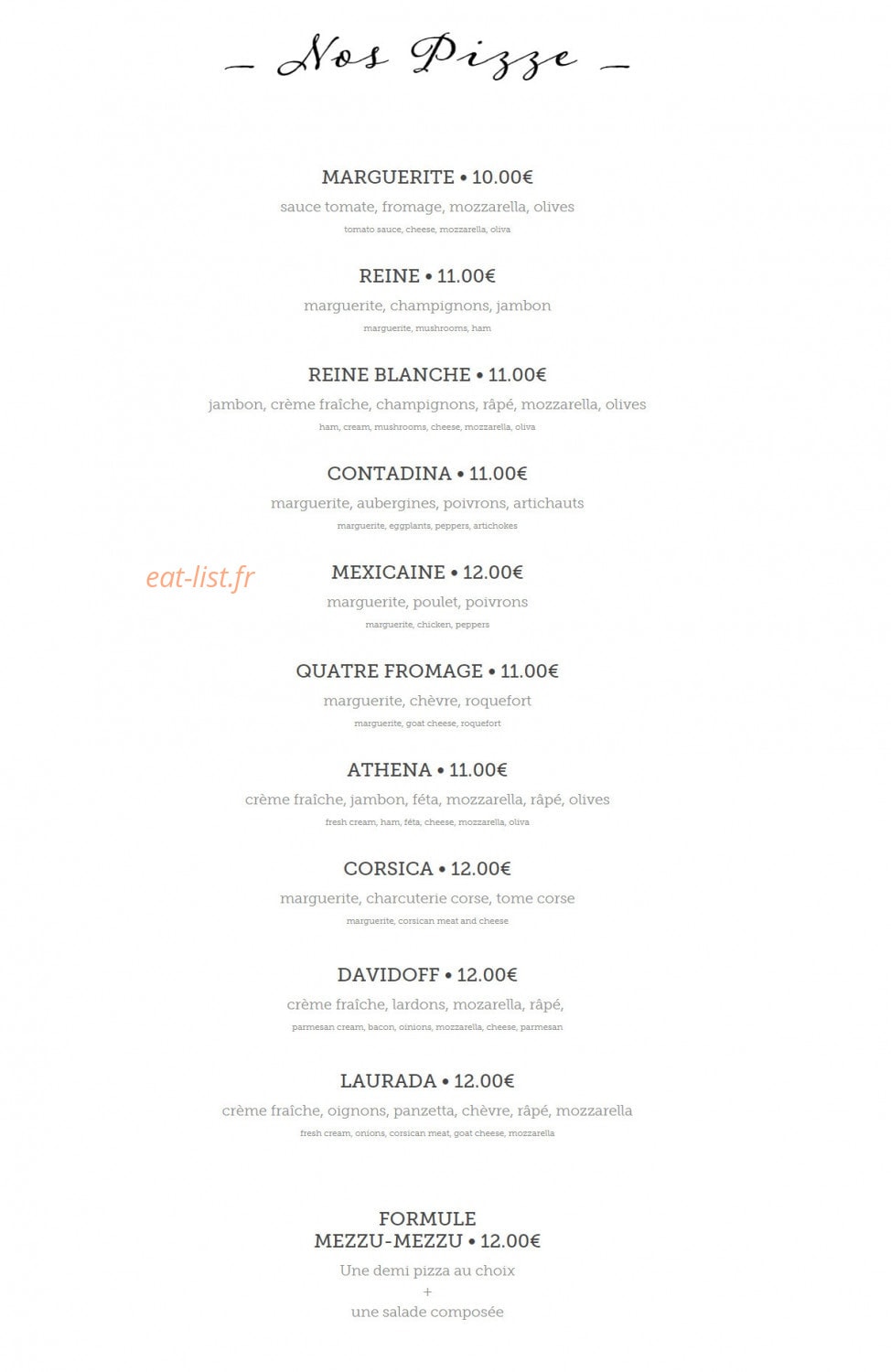 Le Baptiste — carte page 2