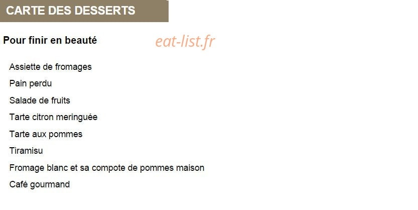 Le Bistrot Du Marché — carte page 2