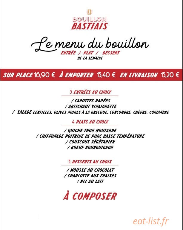 Le Bouillon — carte page 2