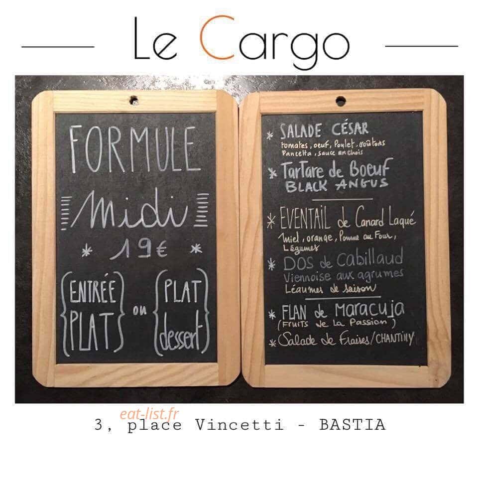 Le Cargo — carte page 1