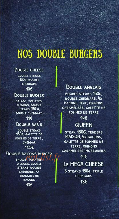Le snack king — carte page 4