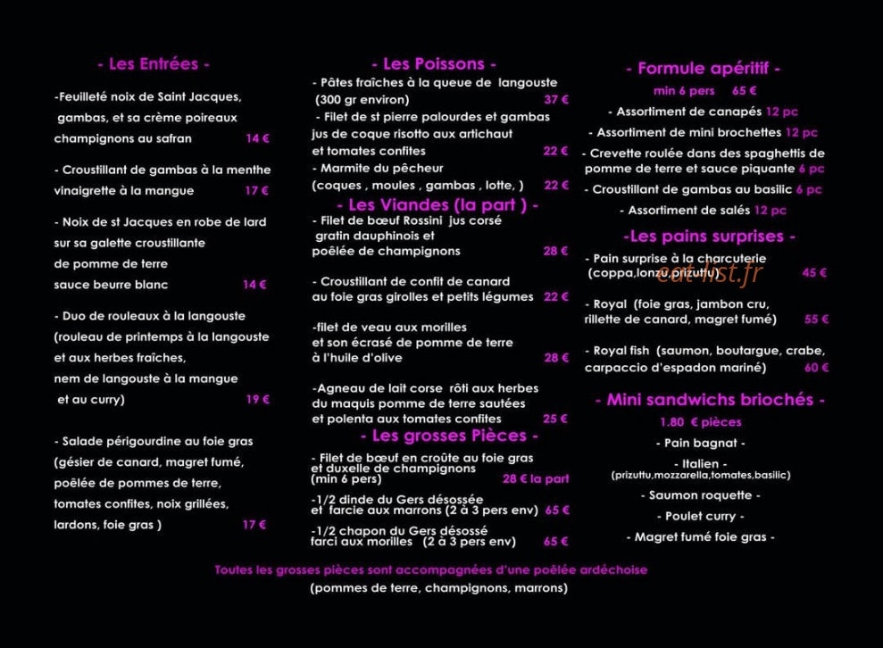Opéra Bouffe — carte page 1