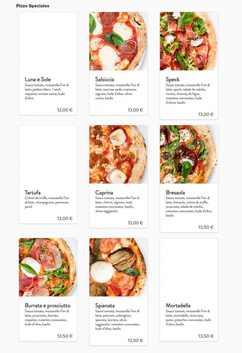 Pizzeria Volontiers — carte page 4