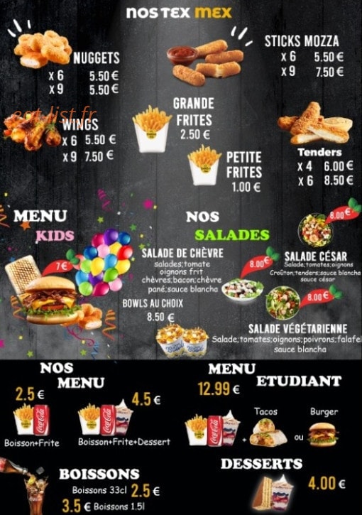 Smash Burger & Fries — carte page 4