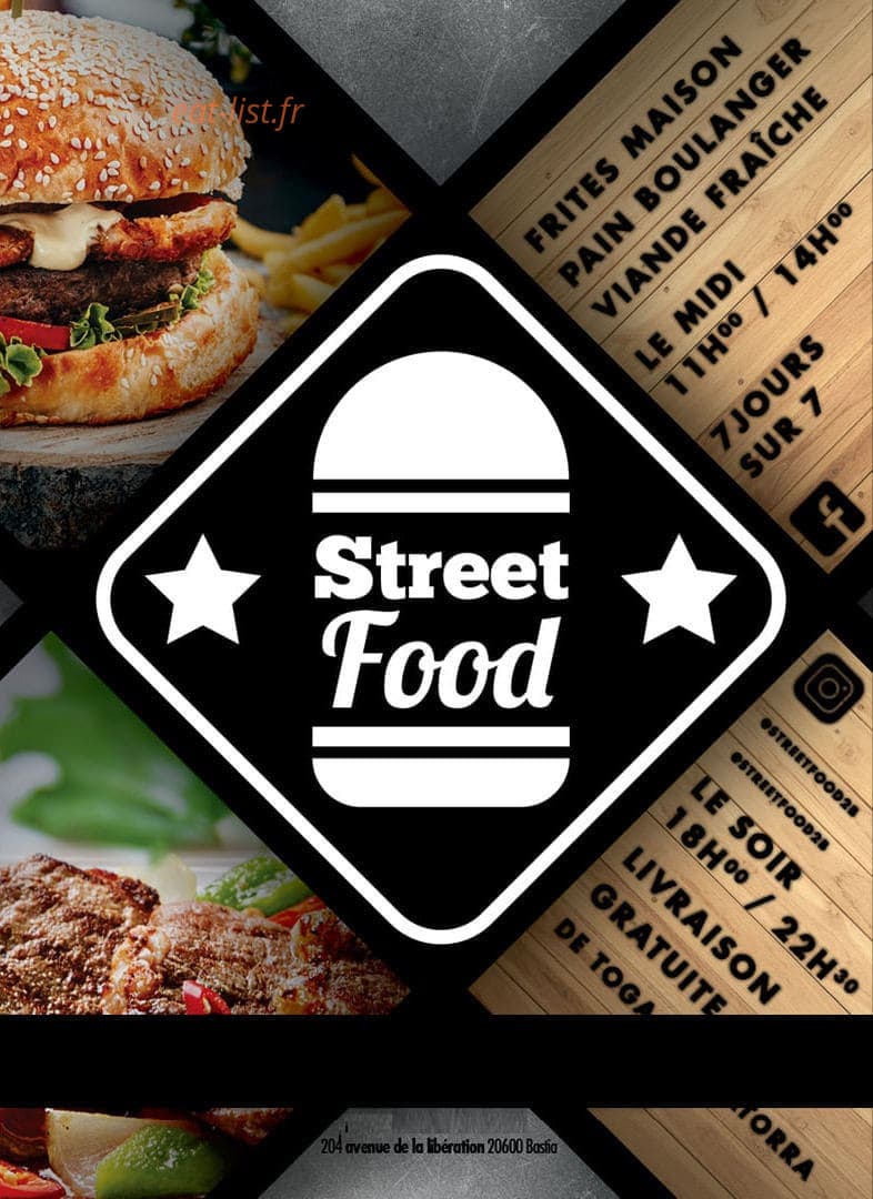 Street food — carte page 1