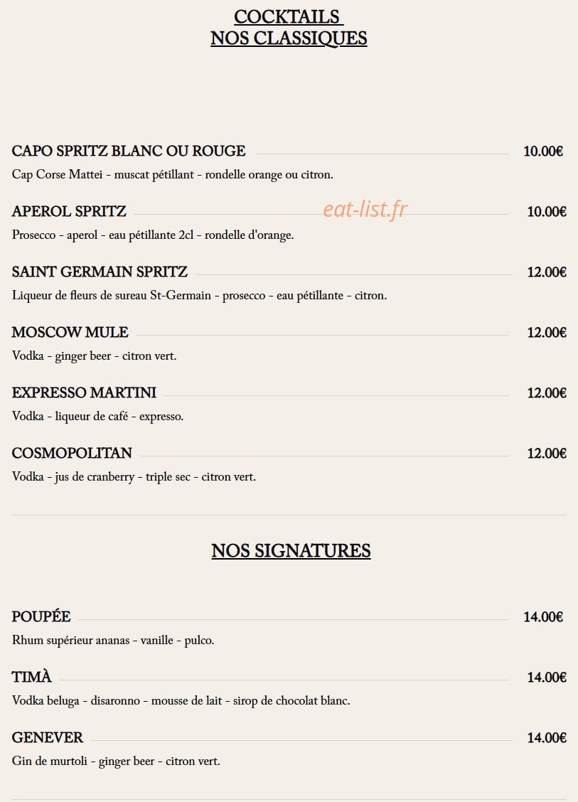 Timà Bastia — carte page 5