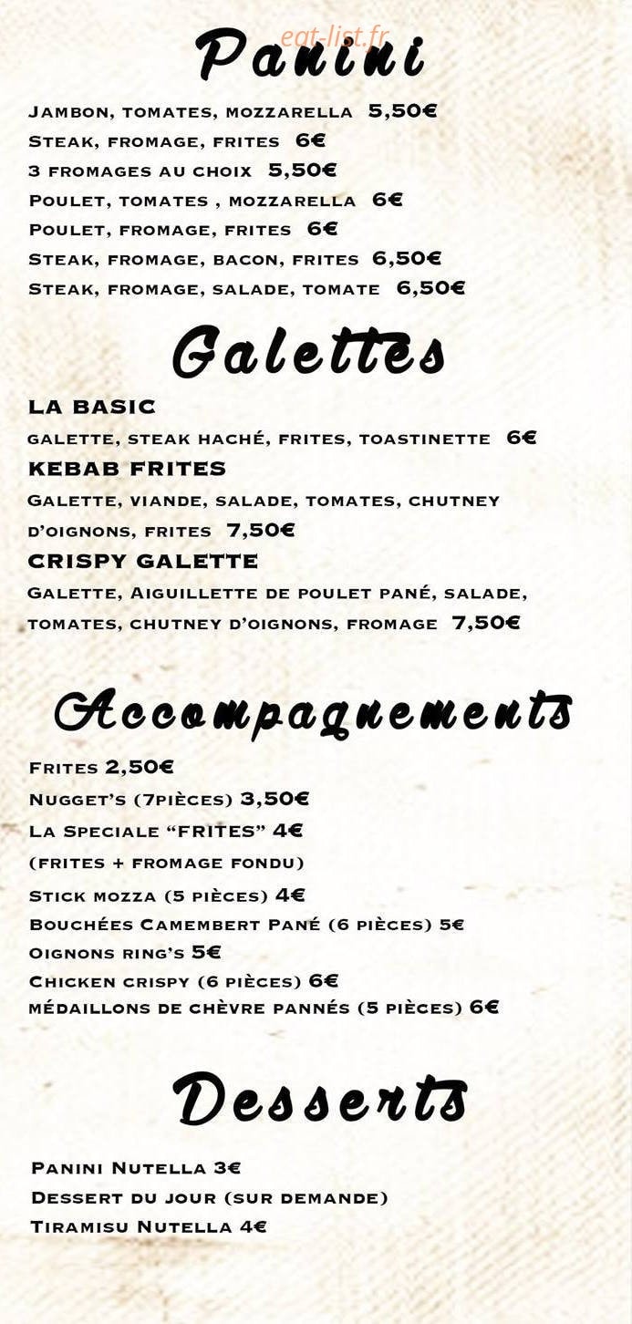 Le Réfectoire — carte page 3