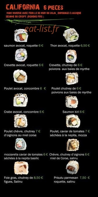 Mikayosushi — carte page 3