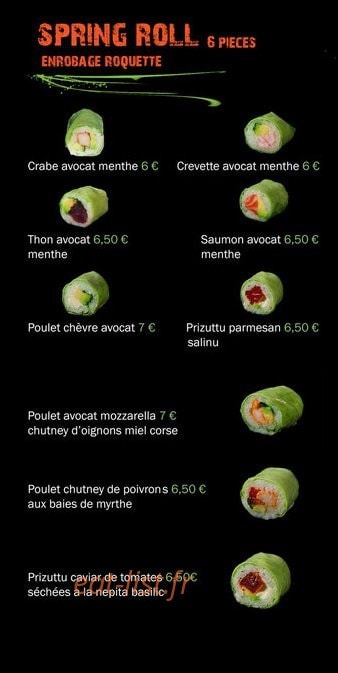 Mikayosushi — carte page 5