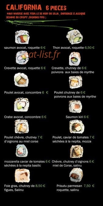 Mikayosushi — carte page 4
