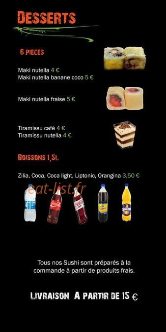 Mikayosushi — carte page 6