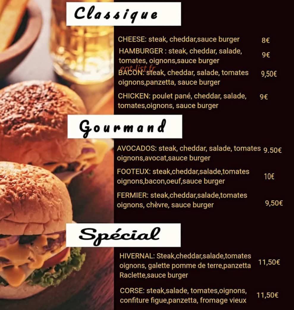 Foot and Food — carte page 1