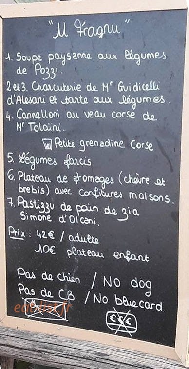 U Fragnu — carte page 1