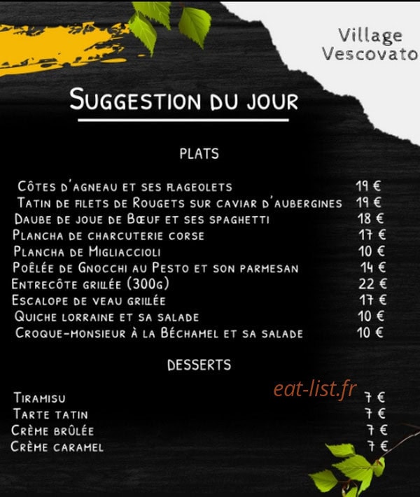 Chez Michè — carte page 2