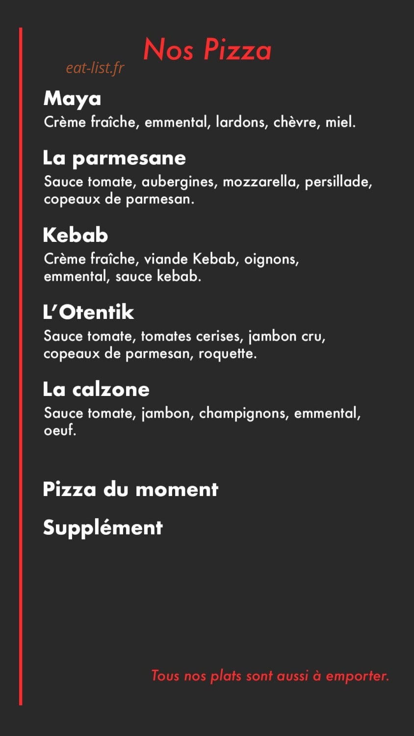 L'Otentik — carte page 4