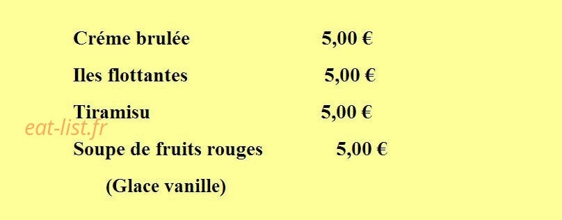 Pizza 2000 — carte page 4