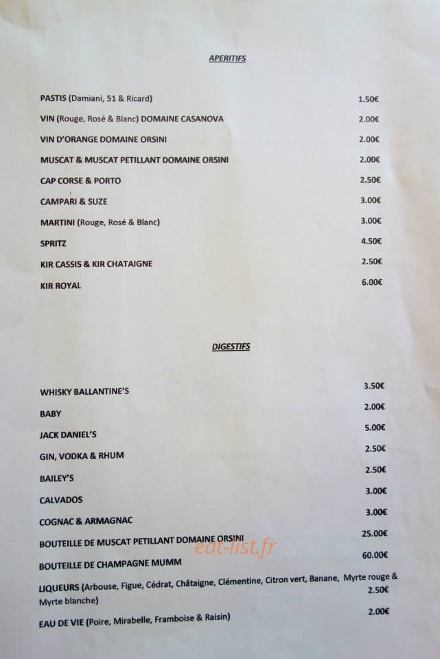 Pizzeria de la Marine — carte page 7