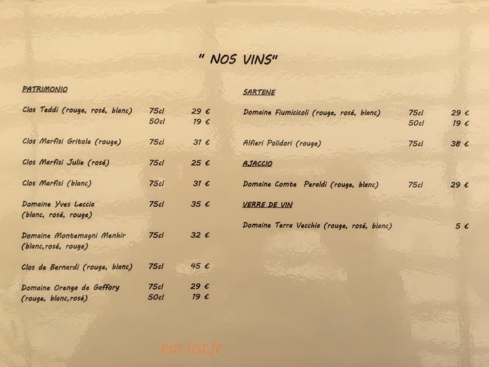 A Cantina — carte page 5