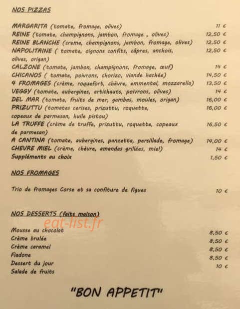 A Cantina — carte page 4