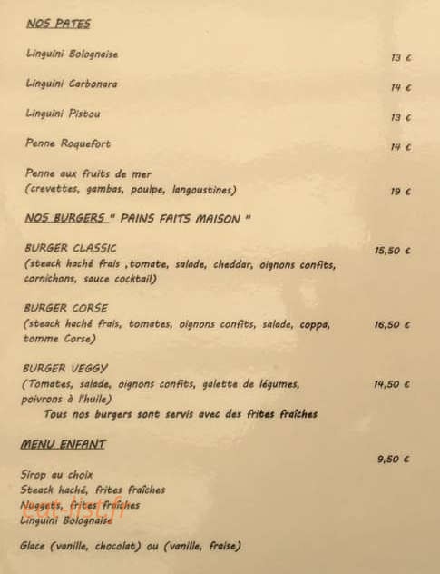 A Cantina — carte page 3