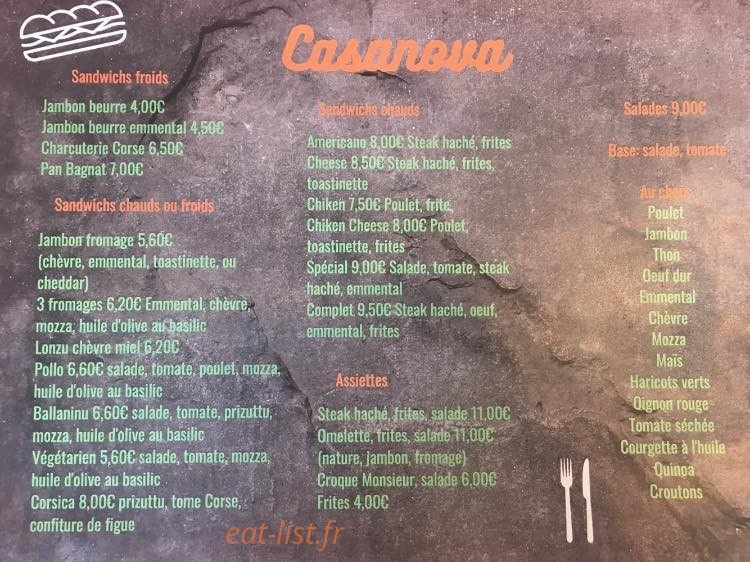 Casanova — carte page 1