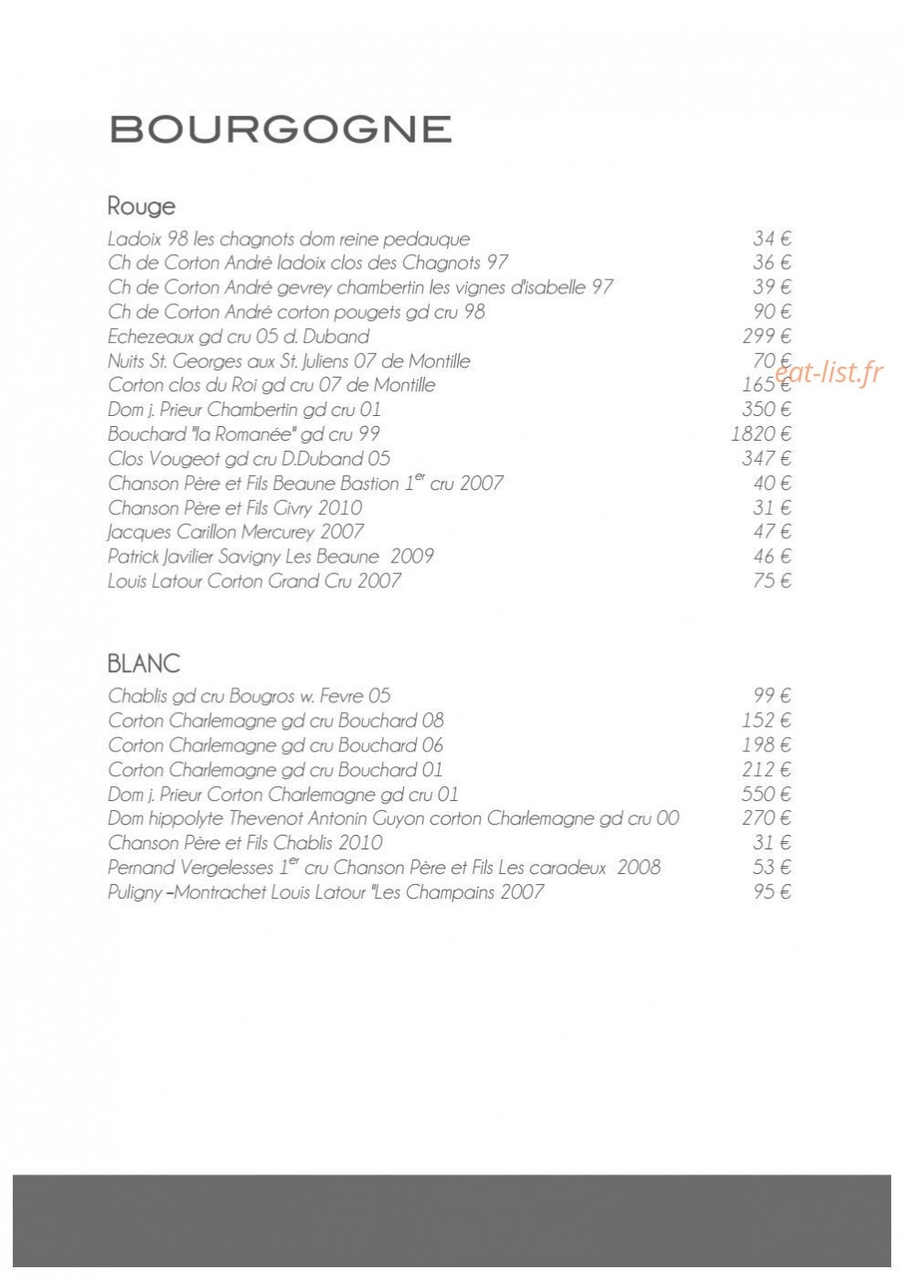 Restaurant La Gaffe — carte page 20