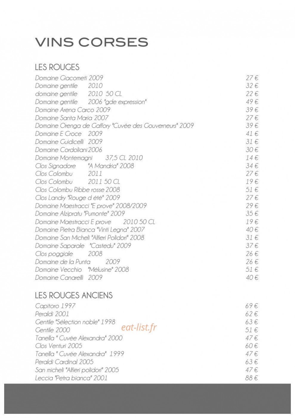 Restaurant La Gaffe — carte page 13