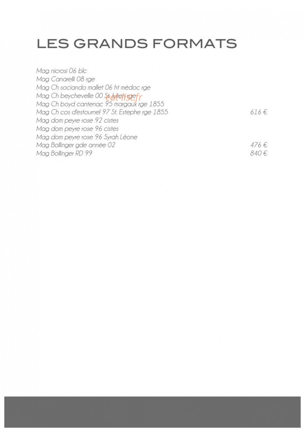 Restaurant La Gaffe — carte page 23