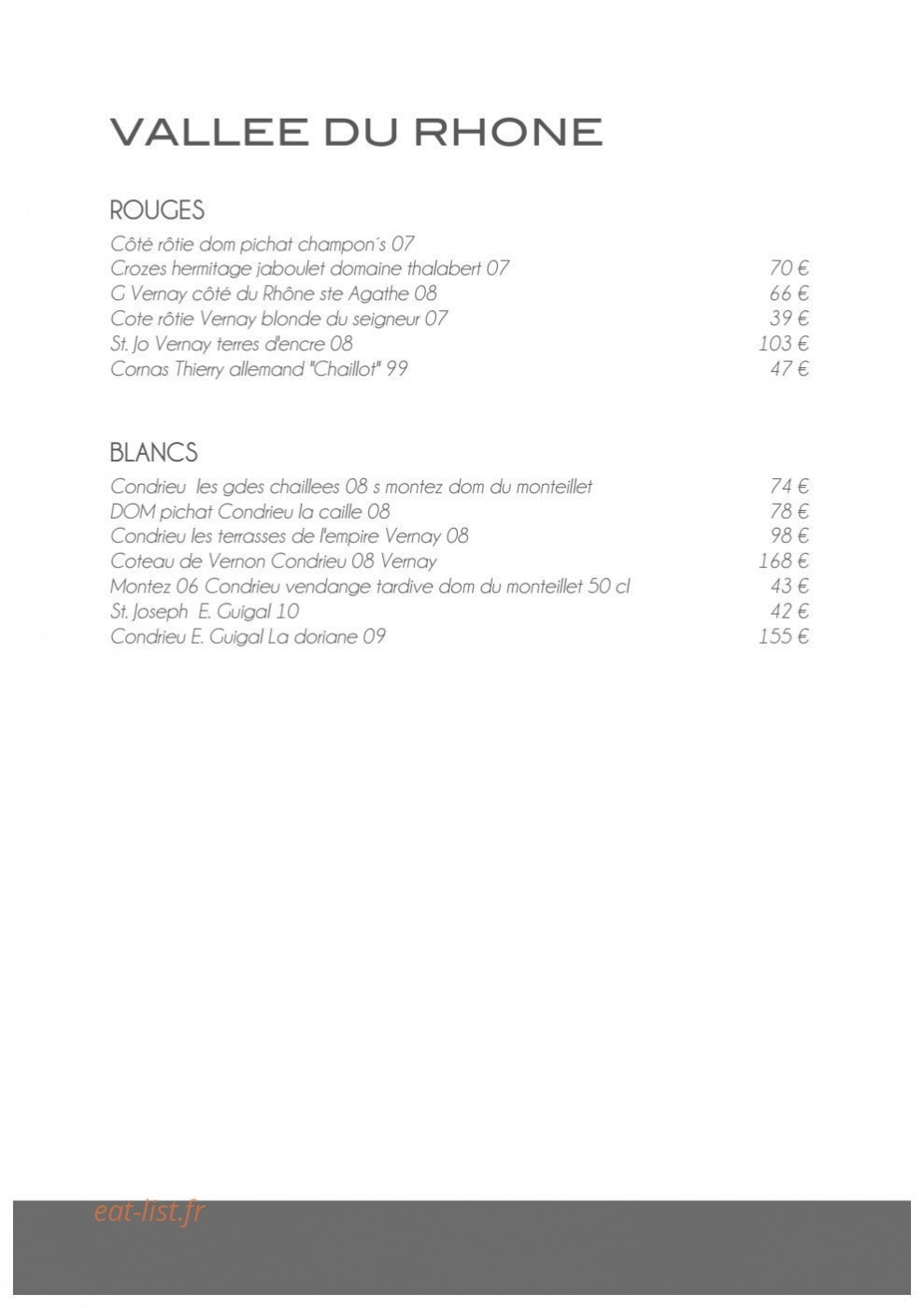 Restaurant La Gaffe — carte page 18
