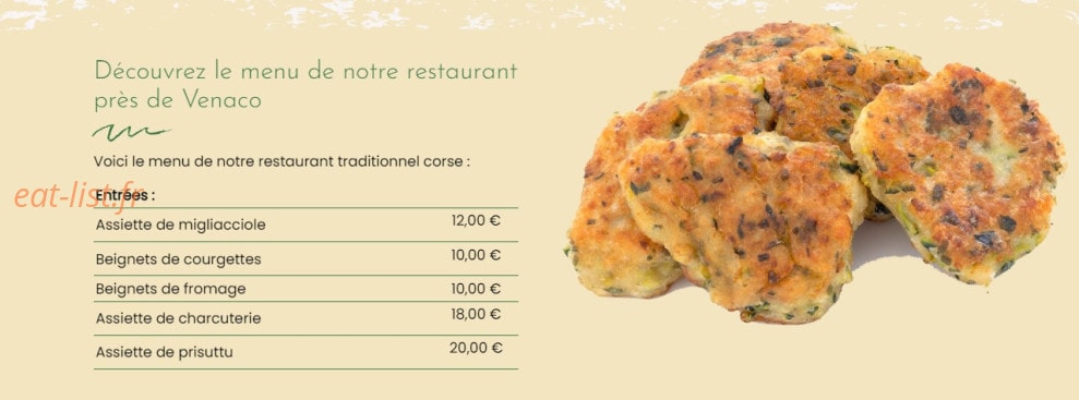 Auberge u paese — carte page 1