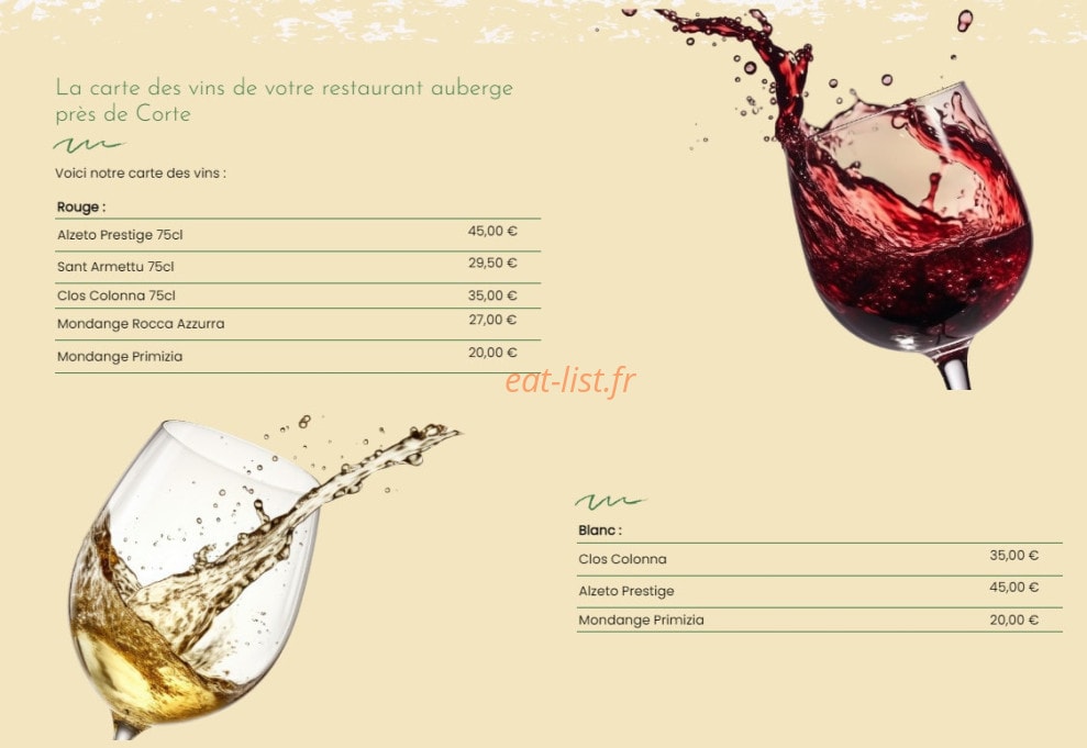 Auberge u paese — carte page 4