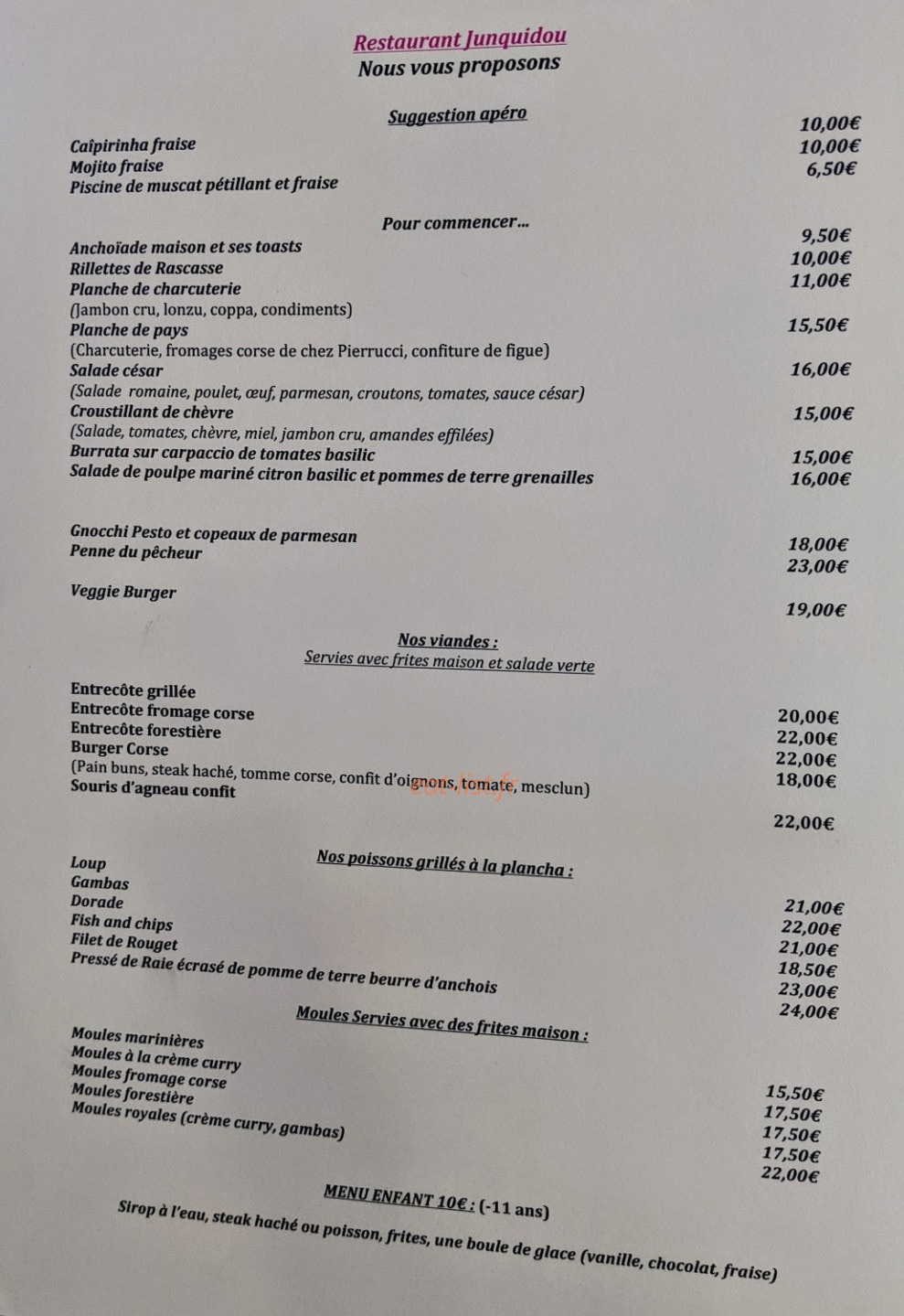 Junquidou — carte page 1