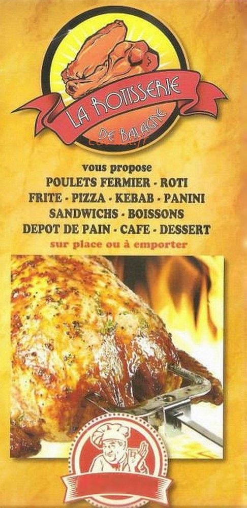 La Rôtisserie de Balagne — carte page 1
